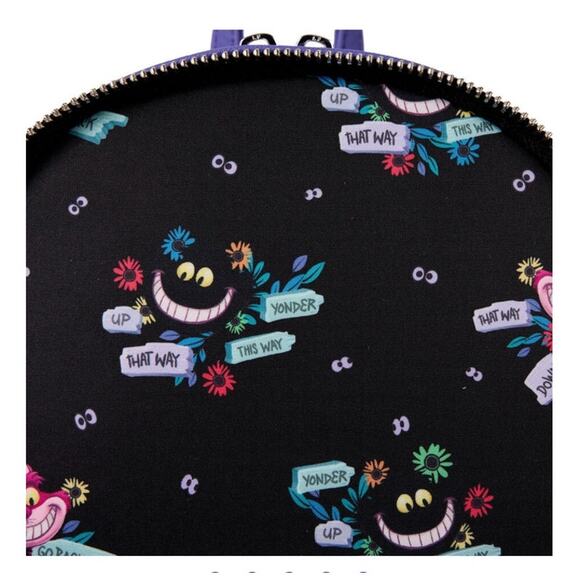 Loungefly Disney Alice in Wonderland Cheshire Cat-Mini Backpack (NWT) - Picture 4 of 6